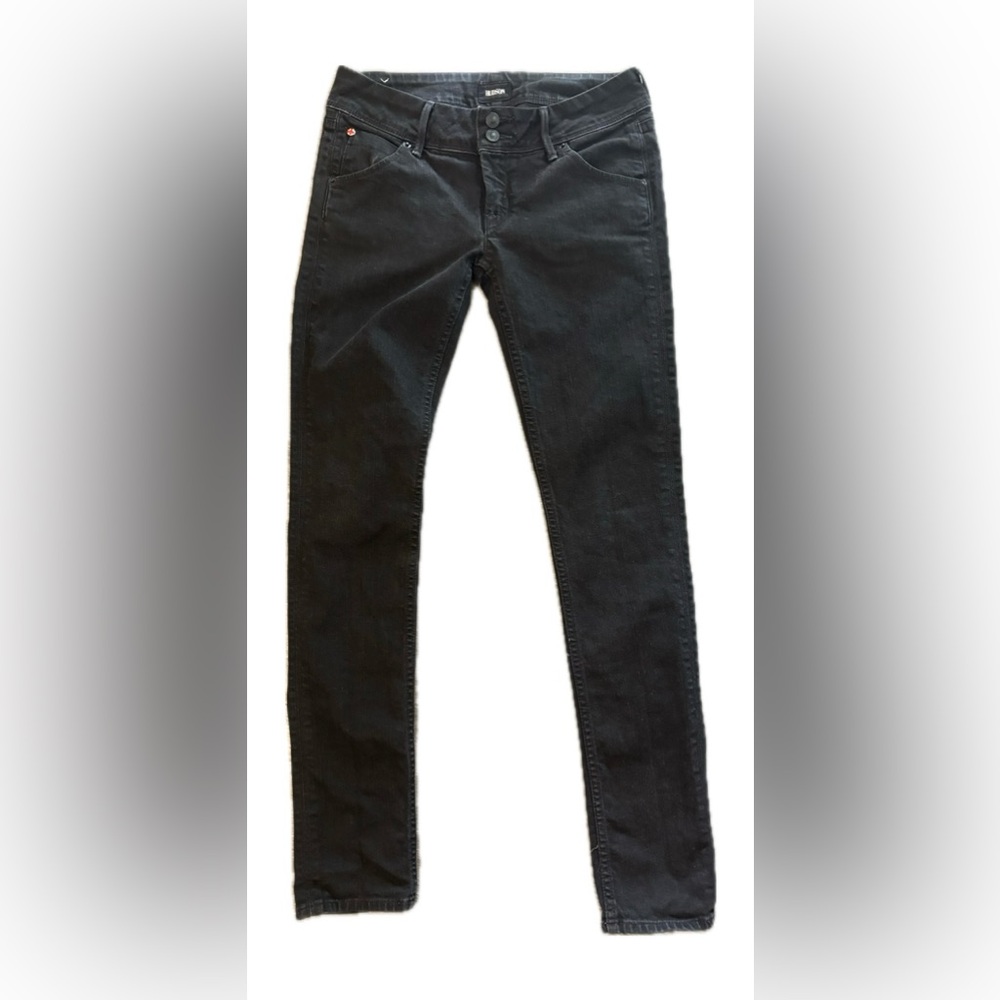 Hudson Collin Skinny Jeans 26 Black EUC